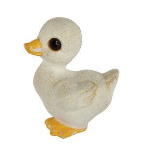 Vintage Josef Originals Flocked Duckling Baby Duck Figurine *Paint Loss*